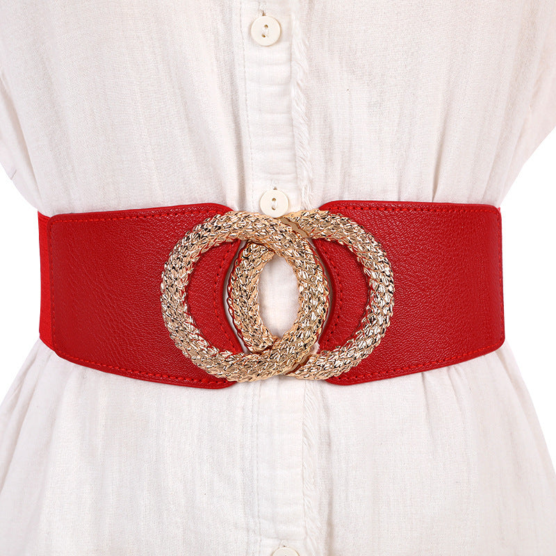 Women's Fashion Casual Stretch Wide Belt Belt | Ectron Online