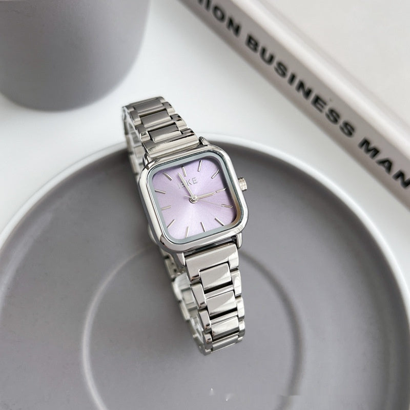 Fashion Square Watch | Simple Steel Belt Simple Square Fashion Exquisite Steel Be | Ectron Online