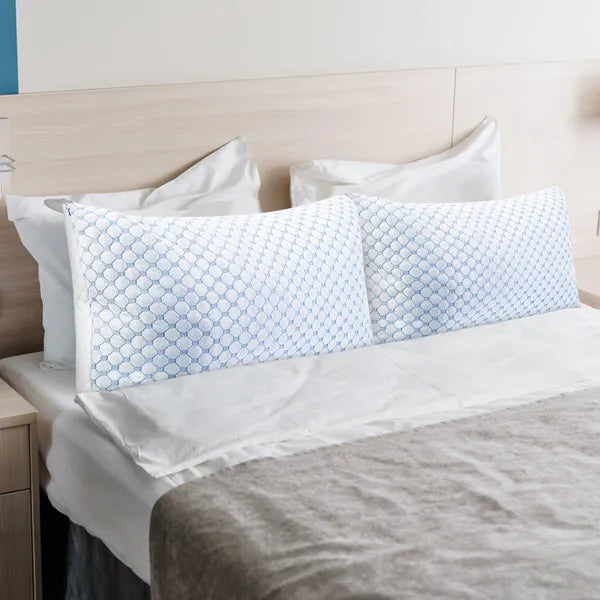 2-Pack Cooling Gel Memory Foam Pillows | Ventilated Queen Size Set