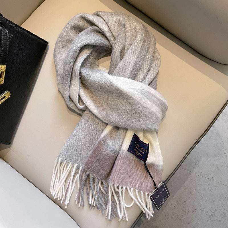 Men's Wool Scarf Wool Scarf Men's Winter Red New Style Fr | Ectron Online