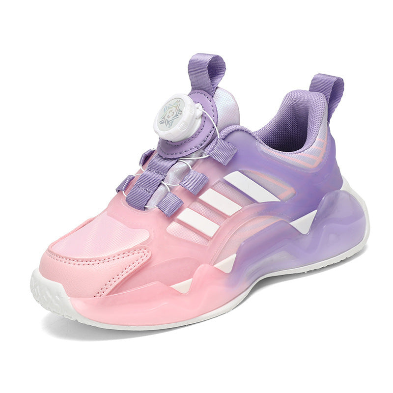 Kids' Rotating Button Shoes | Boys' Non-Slip Soft Bottom Children's Shoes Rotating Button Boy Non | Ectron Online