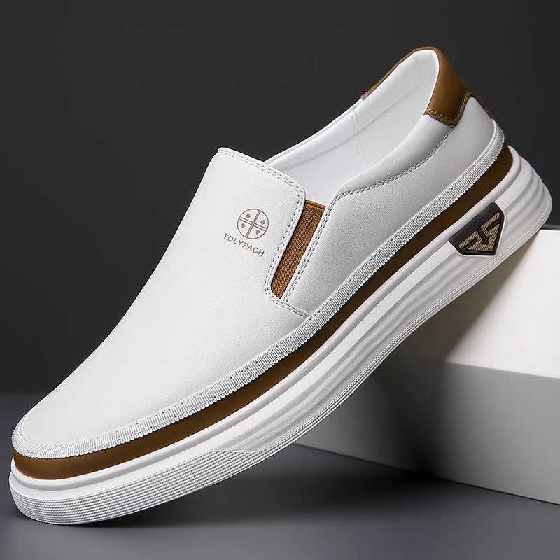 Men's Casual Leather Slip-On Shoes Lazy Slip On Men's Casual Leather Shoes | Ectron Online