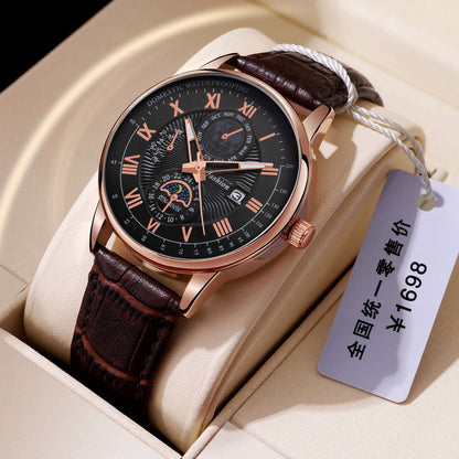 Men's Luminous Quartz Watch Men's Watch Non-mechanical Luminous Cale | Ectron Online