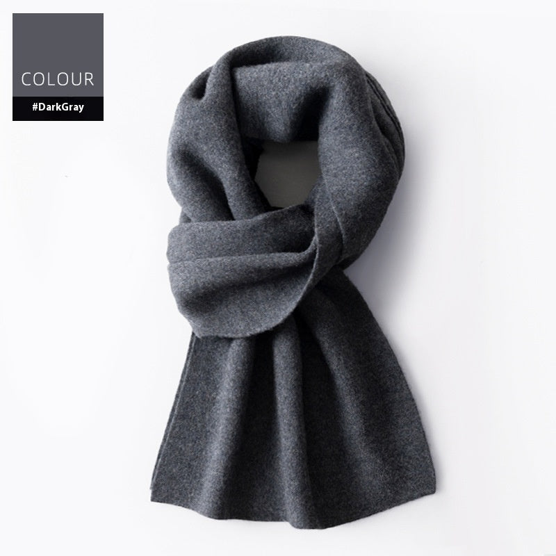 Men's Winter Plaid Wool Scarf Wool Scarf Men's Winter Plaid Double-sid | Ectron Online