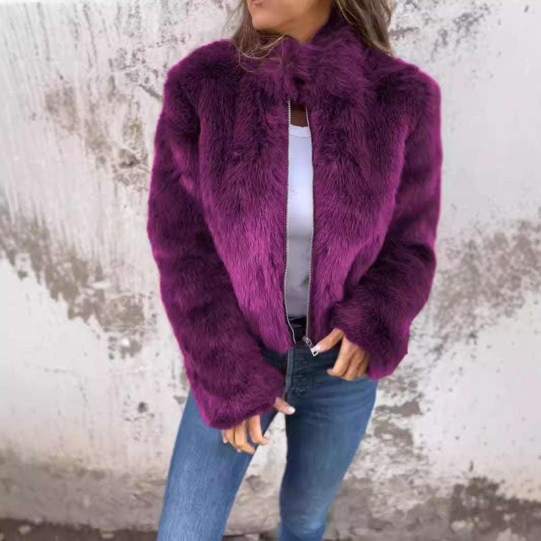 Fashion Stand Collar Plush Jacket Fashion Stand Collar Plush Jacket Winter | Ectron Online