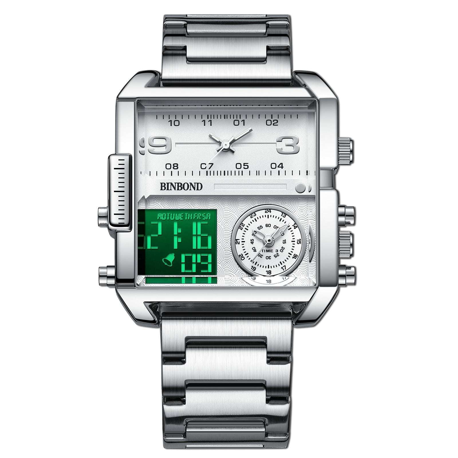 Men's Large Dial Sports Quartz Watch Men's Fashion Large Dial Multi-functiona | Ectron Online