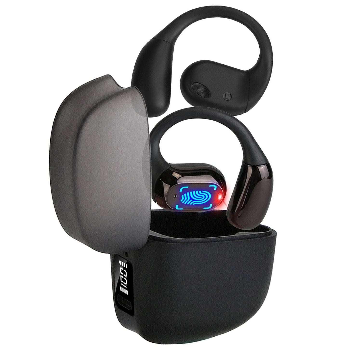 Open-Ear Bluetooth 5.4 Sport Earbuds | 300H Standby & LED Display 1 Set Wireless V5.4 Open Ear Earbuds Wit | Ectron Online