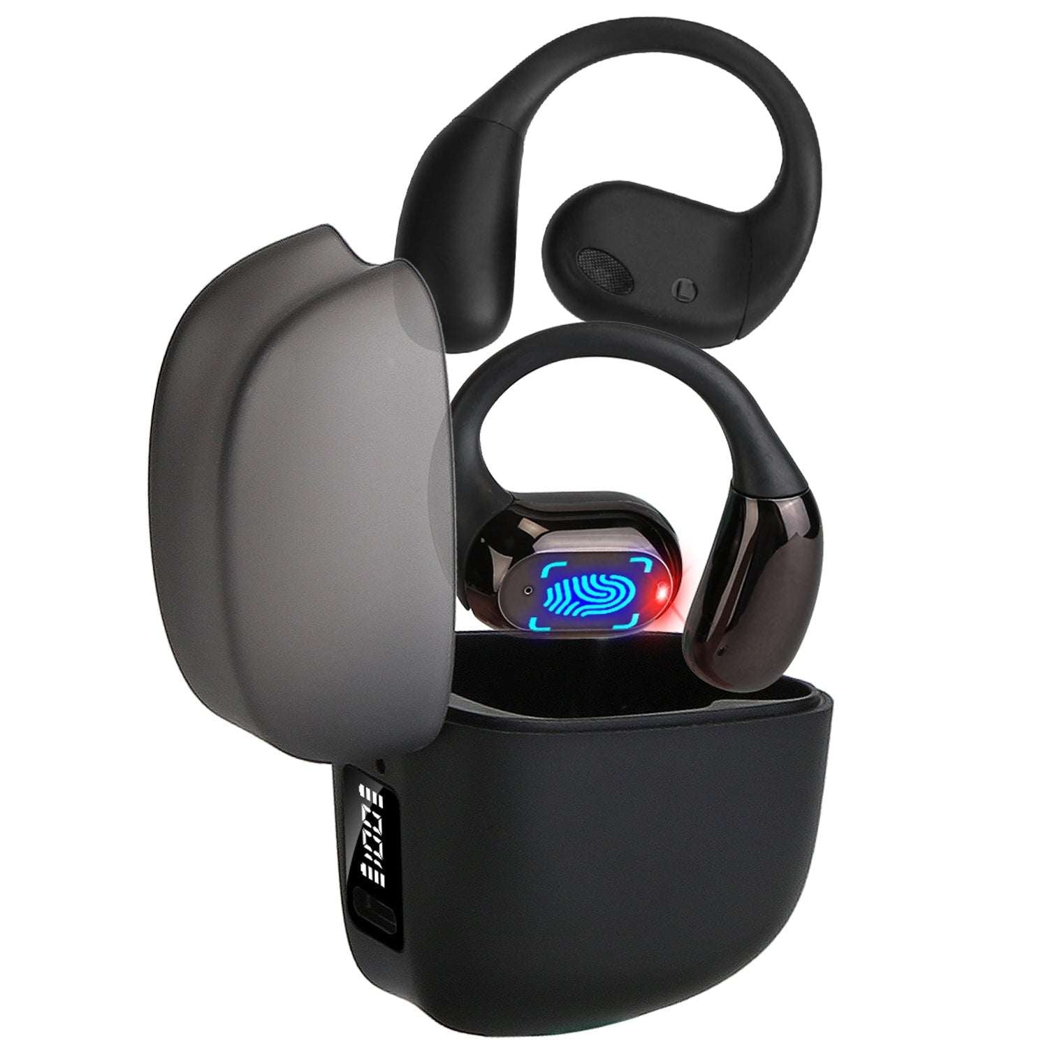 Open-Ear Bluetooth 5.4 Sport Earbuds | 300H Standby & LED Display 1 Set Wireless V5.4 Open Ear Earbuds Wit | Ectron Online