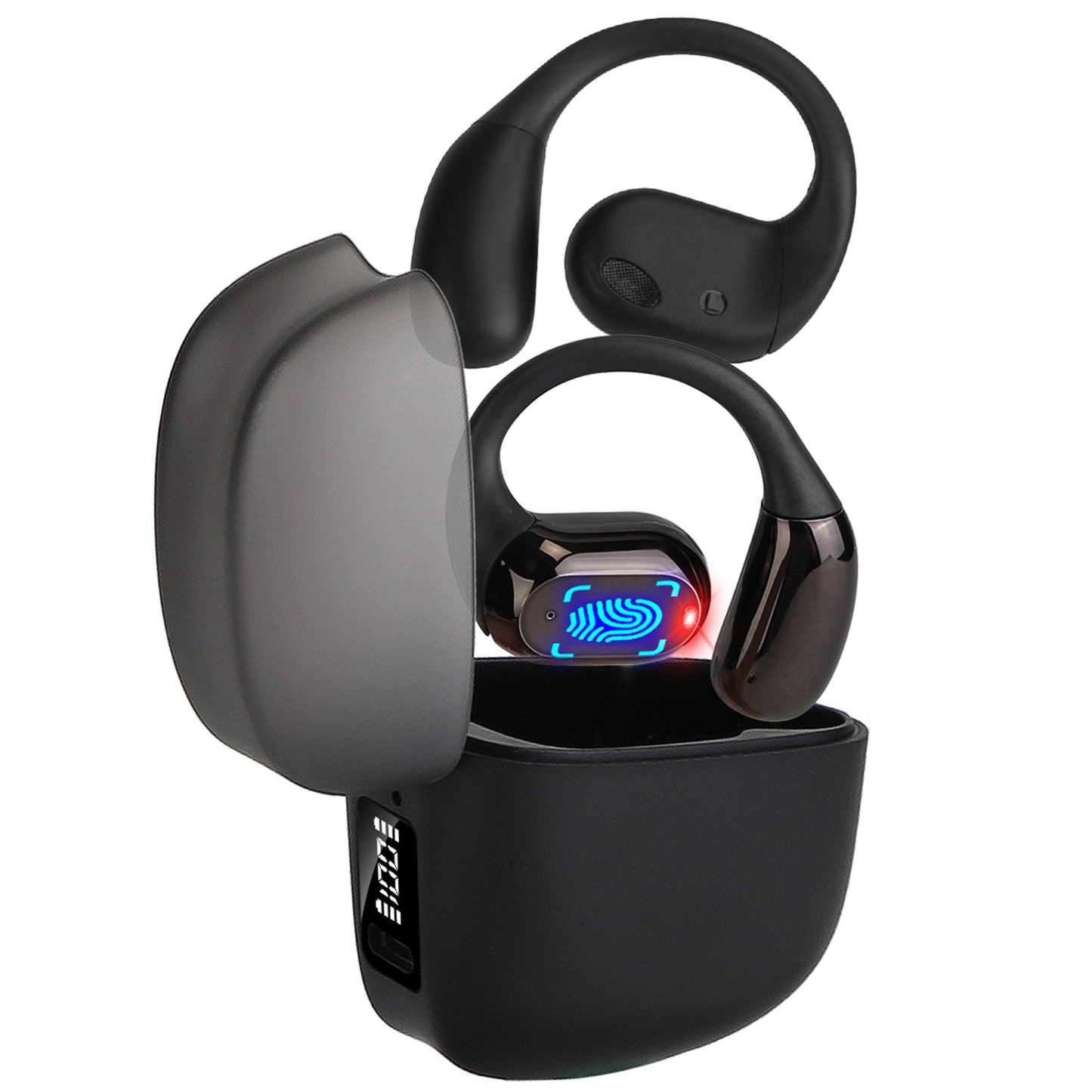 Open-Ear Bluetooth 5.4 Sport Earbuds | 300H Standby & LED Display