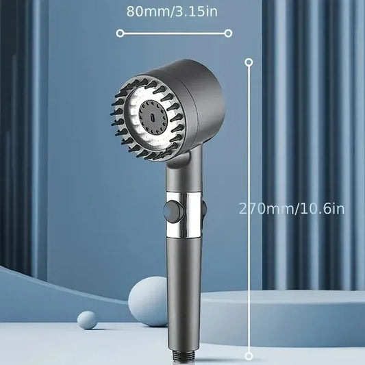 High Pressure Rain Shower Head - Luxury Wall-Mounted with 5 Filters