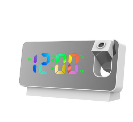3D Projection LED Mirror Alarm Clock with Snooze Function New 3D Projection Alarm Clock | Ectron Online