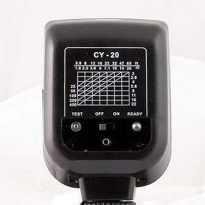 Black flash bracket back panel with CY-20 screen and TEST/ON/READY controls