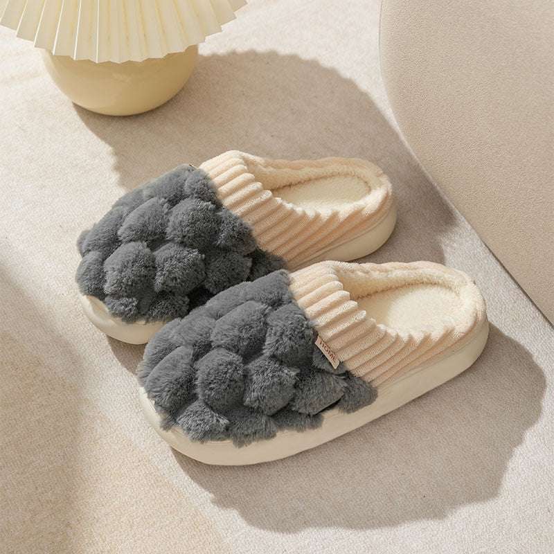 Men's And Women's Fashion Household Indoor Warm Non-slip Plush Slippers Men's And Women's Fashion Household Indo | Ectron Online