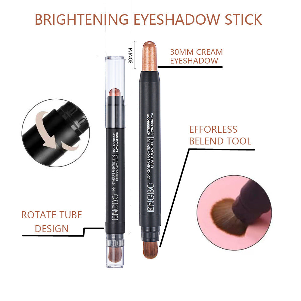 Double-headed Eyeliner Pen Suit Long-lasting Pearlescent