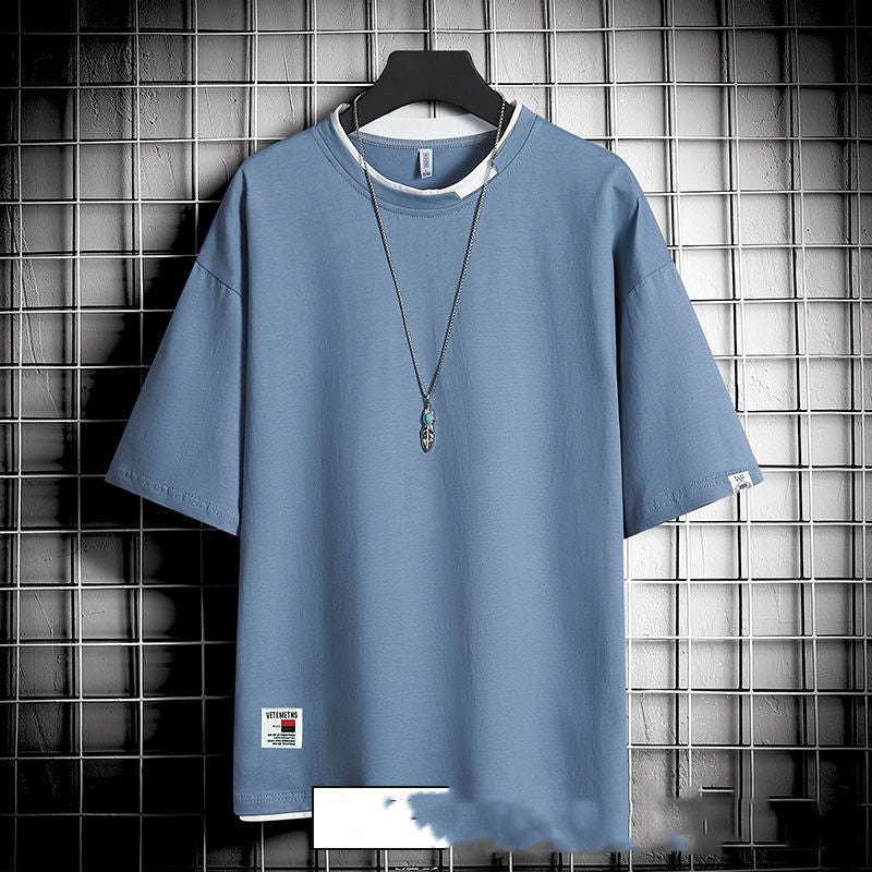 Men’s Hong Kong Style Loose T-Shirt – Trendy Casual Streetwear Hong Kong style loose T-shirt men | Ectron Online