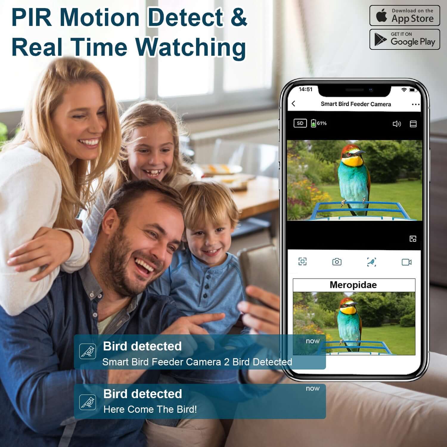 Smart Bird Feeder with Solar Camera Smart Bird Feeder With Solar Powered Cam | Ectron Online