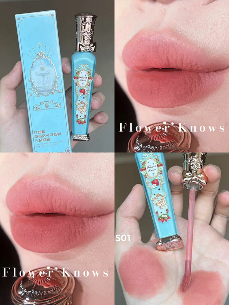 Strawberry Rococo Blush Velvet Matte Lip Glaze Flower Knows Strawberry Rococo Series Em | Ectron Online