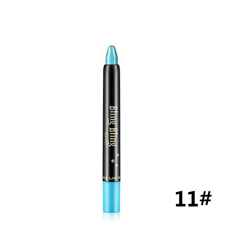 Pearlescent Silkworm Eyeshadow Pen Lasting Waterproof And Not Blooming Shiny Pearlescent Gel Pen 15 Color Eye Shadow Pen