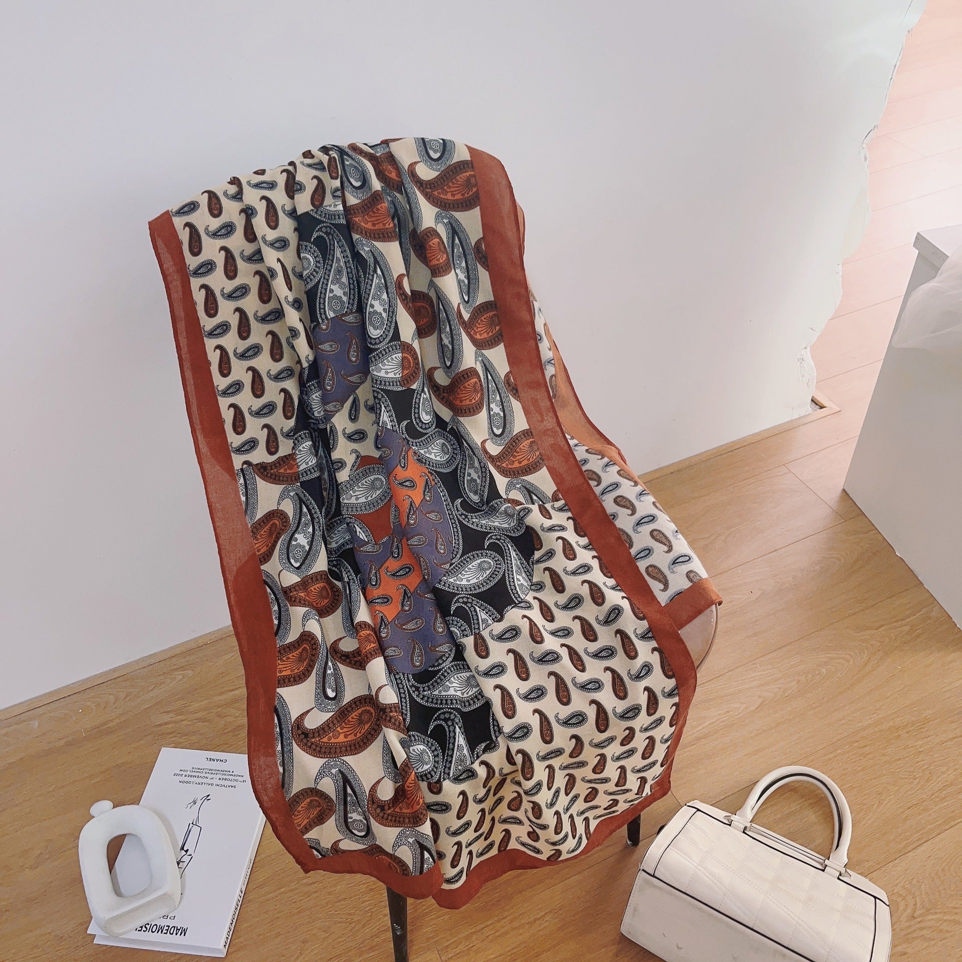Printed Cotton And Linen Scarf Warm Outer Shawl Scarves | Ectron Online