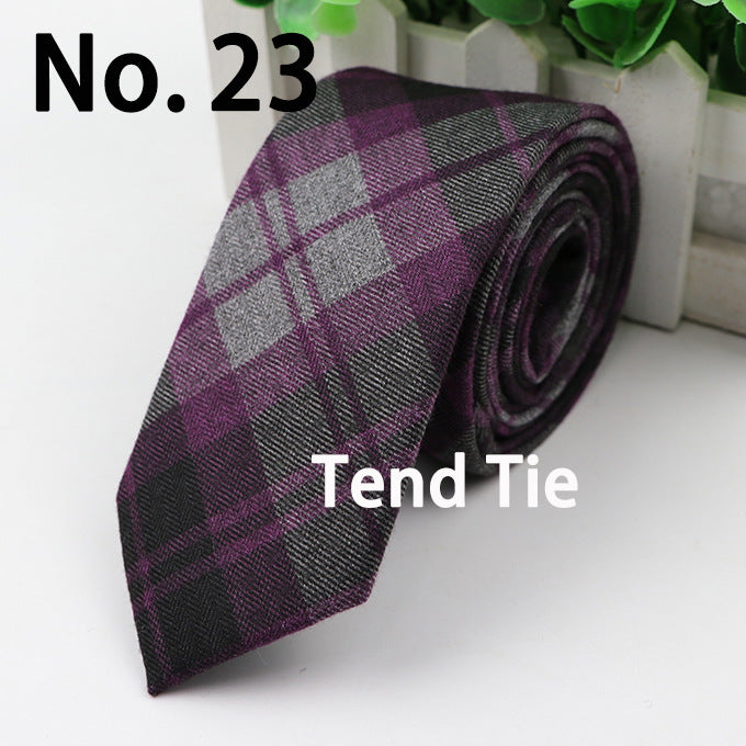 Men's Tie New Ultra-narrow Wool Elegant Atmosphere