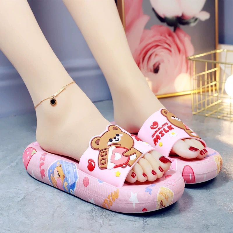 Cartoon Thick Flip-flops Home Indoor Non-slip Soft Bottom Cartoon Thick Flip-flops Home Indoor Non | Ectron Online