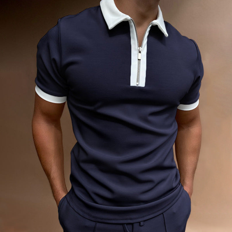 Men’s Solid Polo Shirt – Summer Short Sleeve Brand Shirt Men's Polo Shirt Men Solid Polo Shirts B | Ectron Online