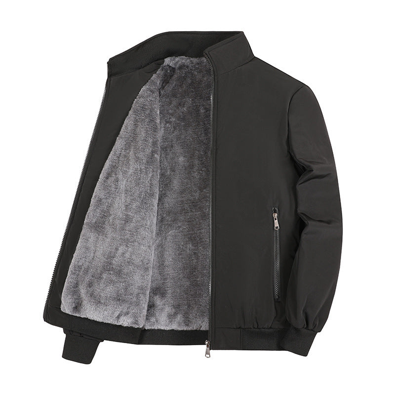 men's oversized casual cotton winter coat