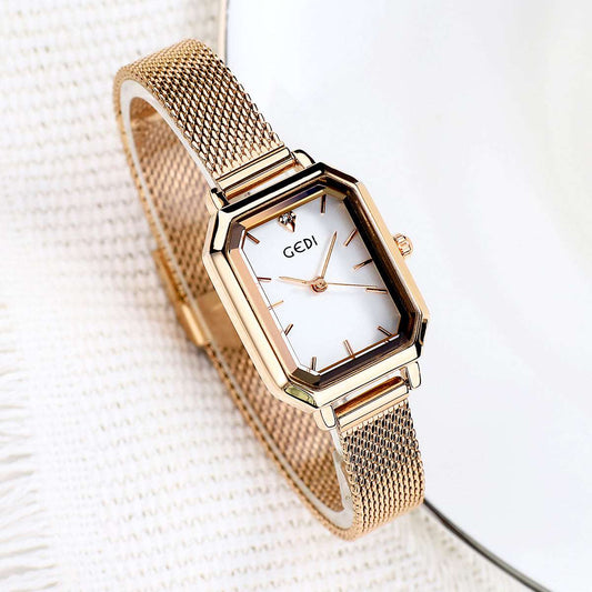 Simple All-match Casual Watch Women's Square Retro