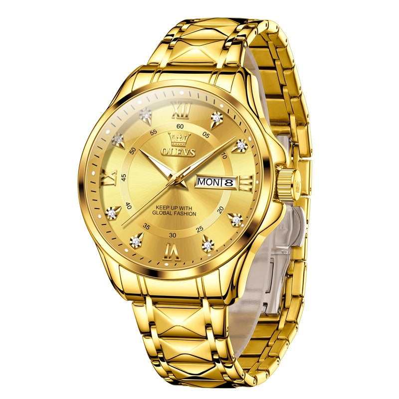 Ladies' Roman Scale Waterproof Quartz Watch Roman Scale Fashion Calendar Quartz Watc | Ectron Online