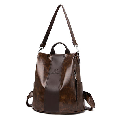 Women's Fashionable And Versatile Large Capacity Soft Leather Shoulder Bag