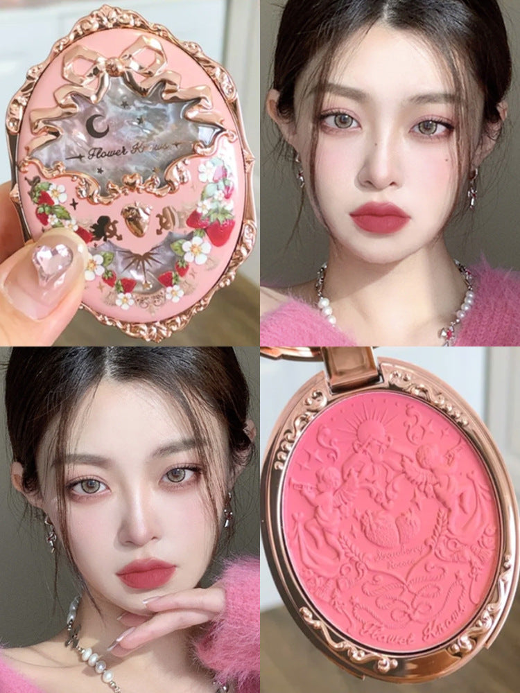 Strawberry Rococo Blush Velvet Matte Lip Glaze Flower Knows Strawberry Rococo Series Em | Ectron Online