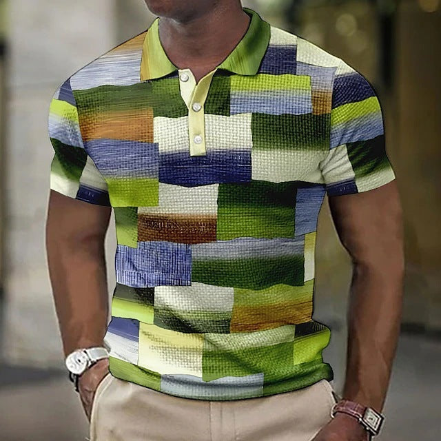 Men’s Plaid Casual Shirt – Short Sleeve Fashion Checkered Top Fashion Plaid Pattern Men's Casual Short | Ectron Online