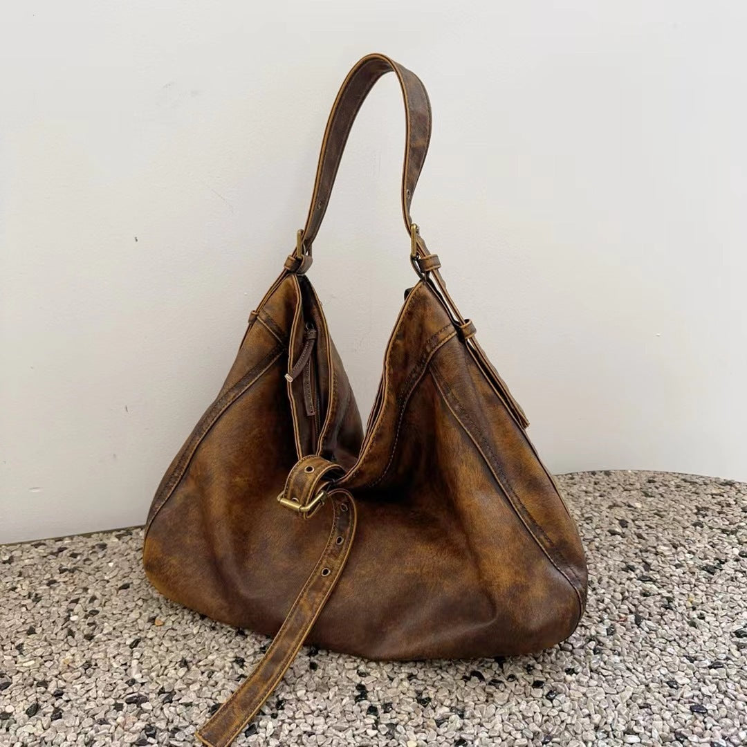 Large Capacity Shoulder Crossbody Bag - Belt Buckle Underarm Tote Casual Large Capacity Shoulder Crossbody | Ectron Online
