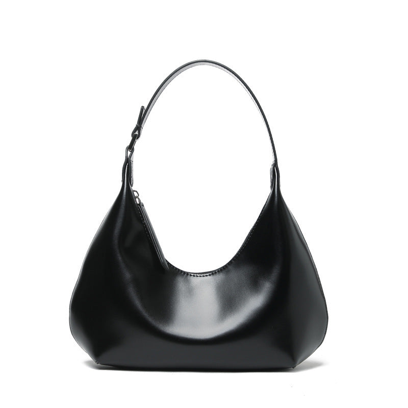 Fashionable And Simple Armpit One-shoulder Portable Cowhide Bag