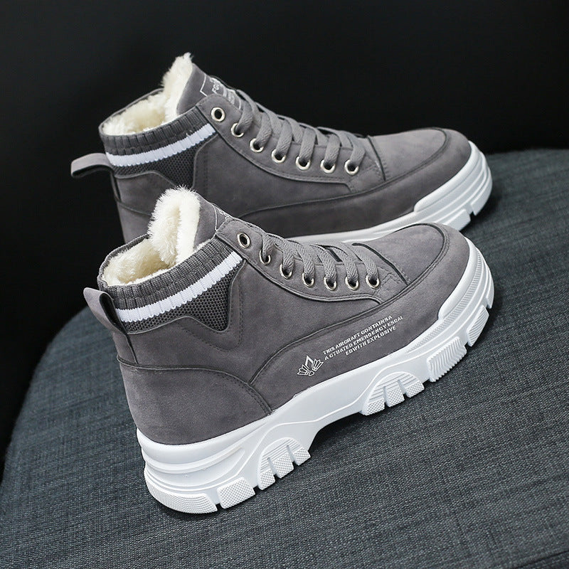 Ladies Casual Shoes Lace-up Fashion Sneakers Platform Snow Boots Winter Women Boots Warm Plush Women's Shoes