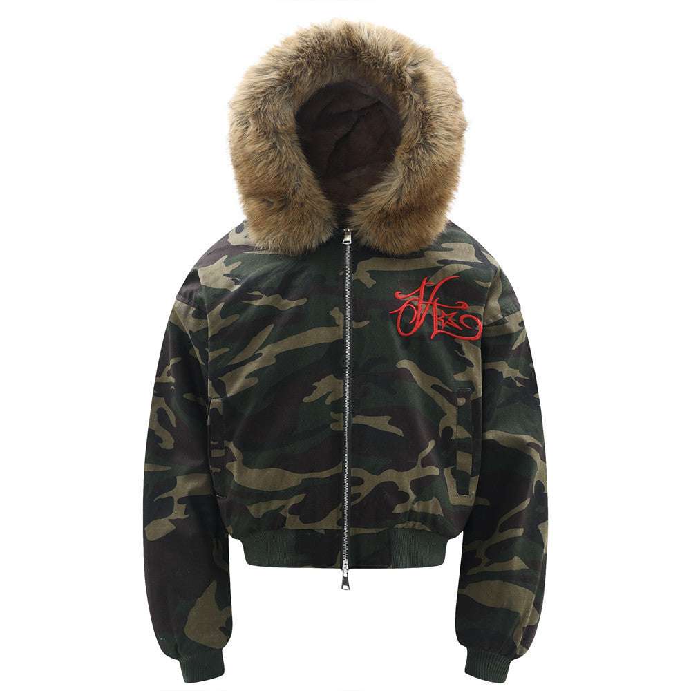Camouflage Hooded Coat