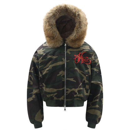 Camouflage Hooded Coat