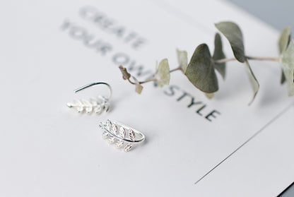 Leaf  short earrings