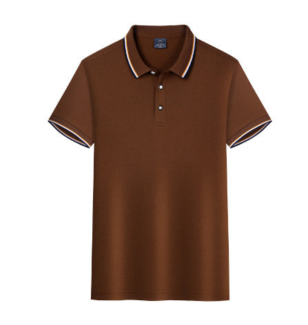 Men’s Summer Stand-up Collar Polo Shirt – Short Sleeve Casual Summer Stand-up Collar Short-sleeved Pol | Ectron Online
