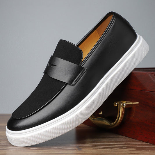 Men's Slip-on Gommino British Style Casual Leather Shoes High-grade