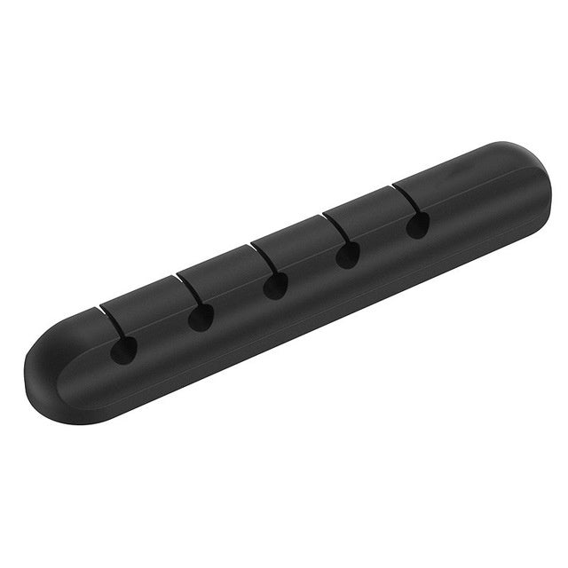 {{ brand }} Silicone Cable Organizer – USB Winder & Desktop Management Clips 5 clips - Silicone USB Cable Winder Desktop Cable