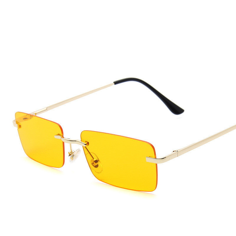 Rimless sunglasses women square