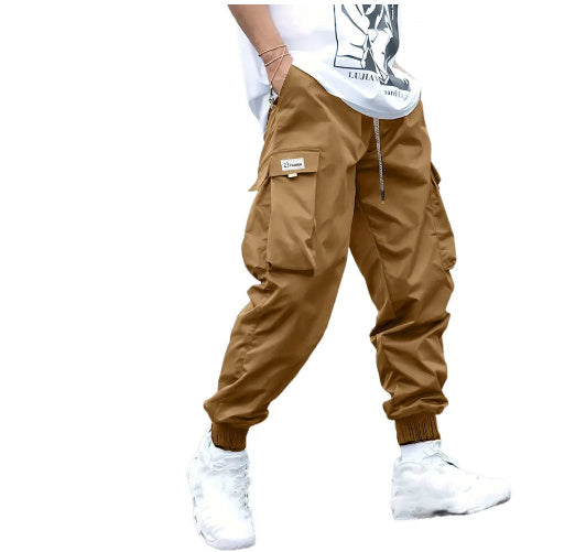 Casual Cargo Pants for Men - Streetwear & Sports Multi-pocket Cargo Pants Men's Casual Hi | Ectron Online