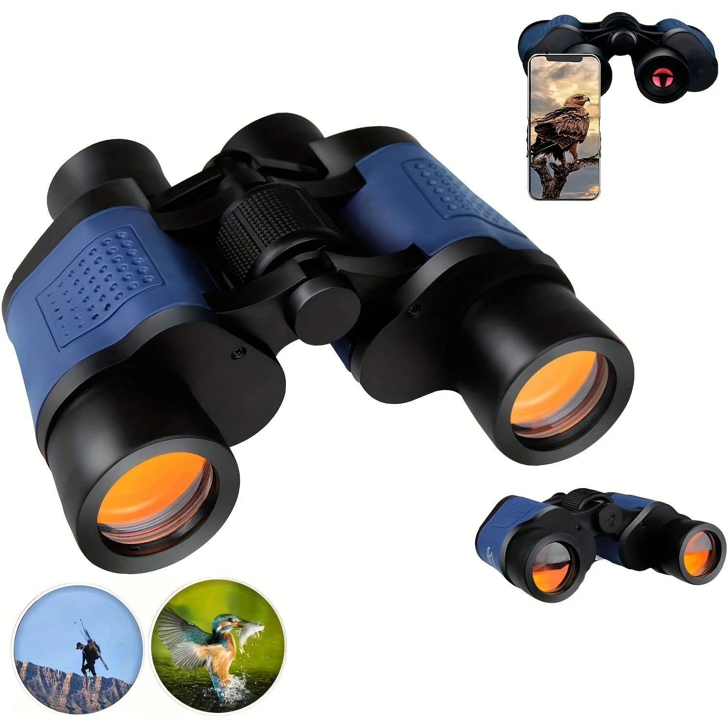 60x60 High-Powered Binoculars | Night Vision & Coordinate Compass