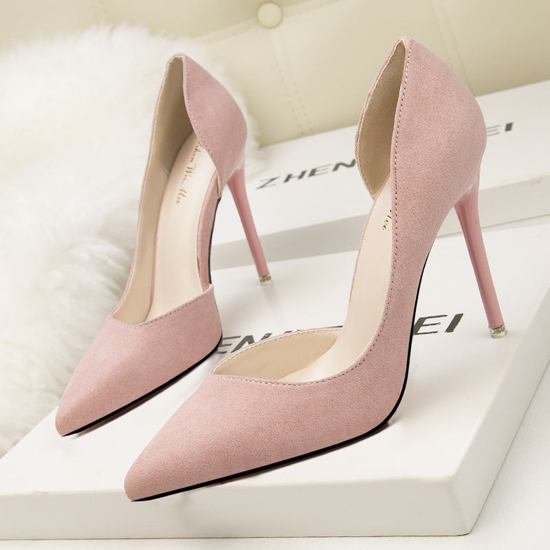 Women's Low-cut Pointed-toe Shoes - Side Hollow-out Style Women's Low-cut Pointed-toe Side Hollow- | Ectron Online