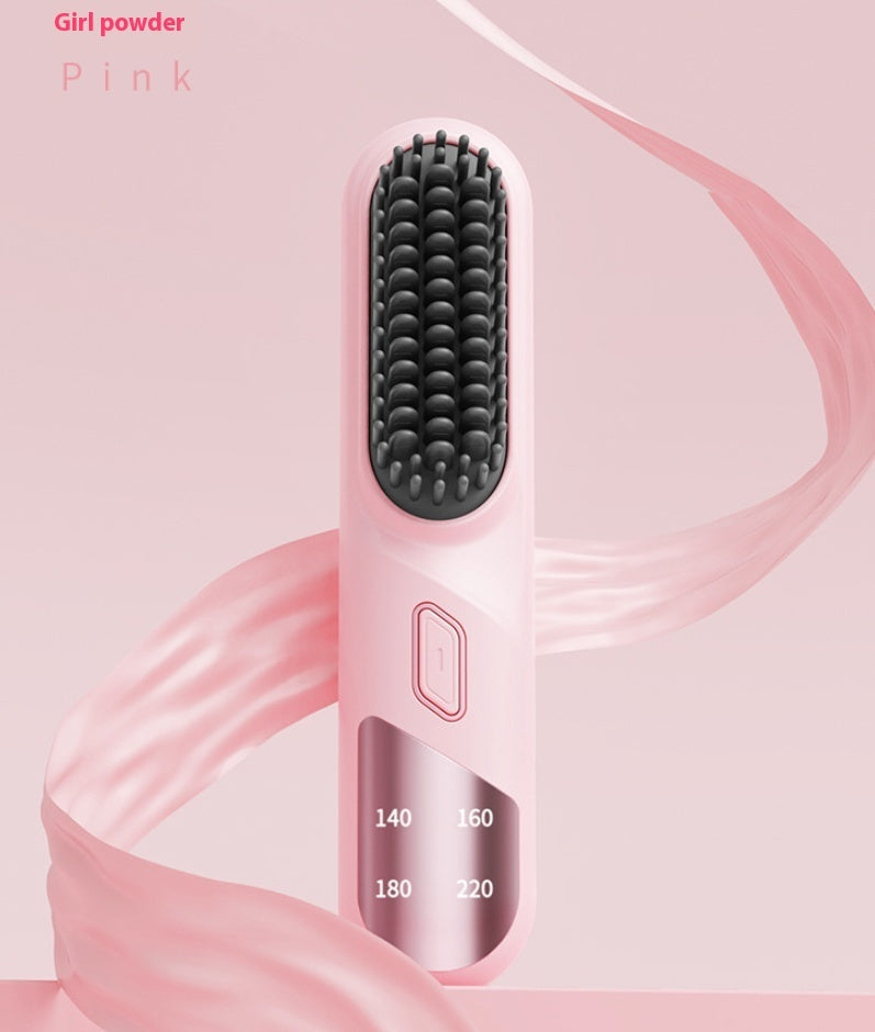 Hair Straightener Brush | Negative Ion Hair Brush Brush With Fast Heating | Ectron Online