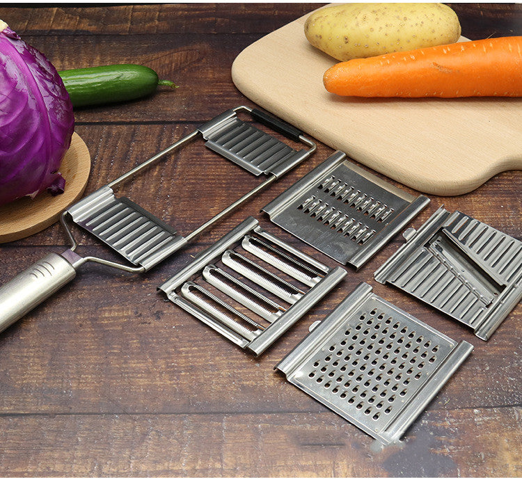 Stainless Steel Grater - Multi-Use Vegetable & Fruit Slicer