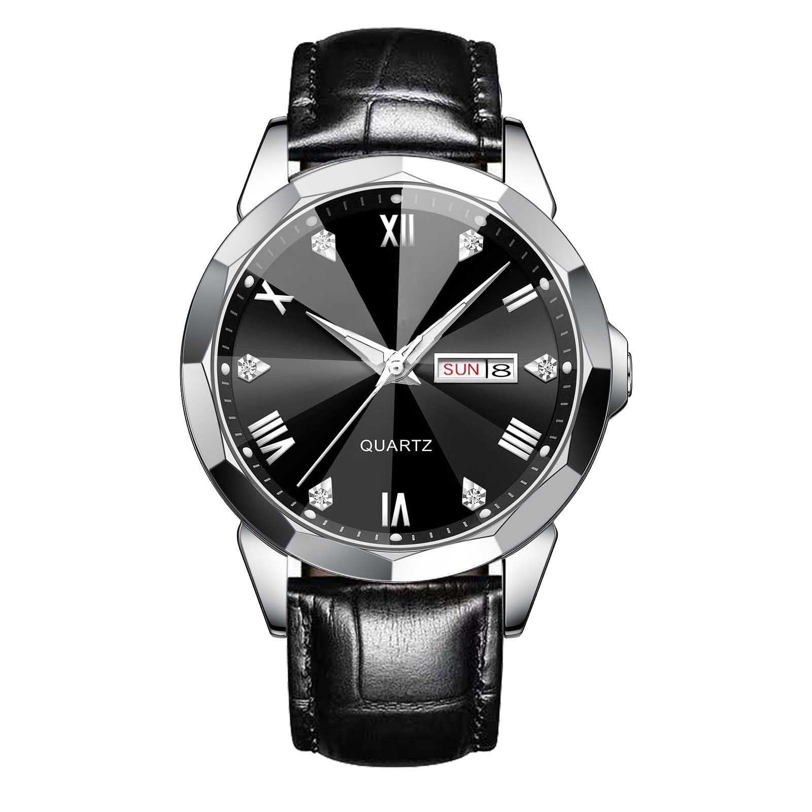 Men's High-Grade Business Watch Business Men's Watch Double Calendar Hig | Ectron Online