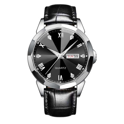 Men's High-Grade Business Watch Business Men's Watch Double Calendar Hig | Ectron Online