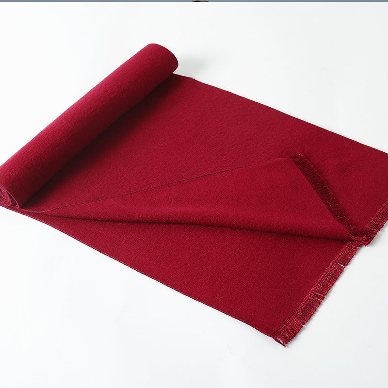Simple Plaid Warm Keeping Artificial Cashmere Scarf Men's Scarves | Ectron Online